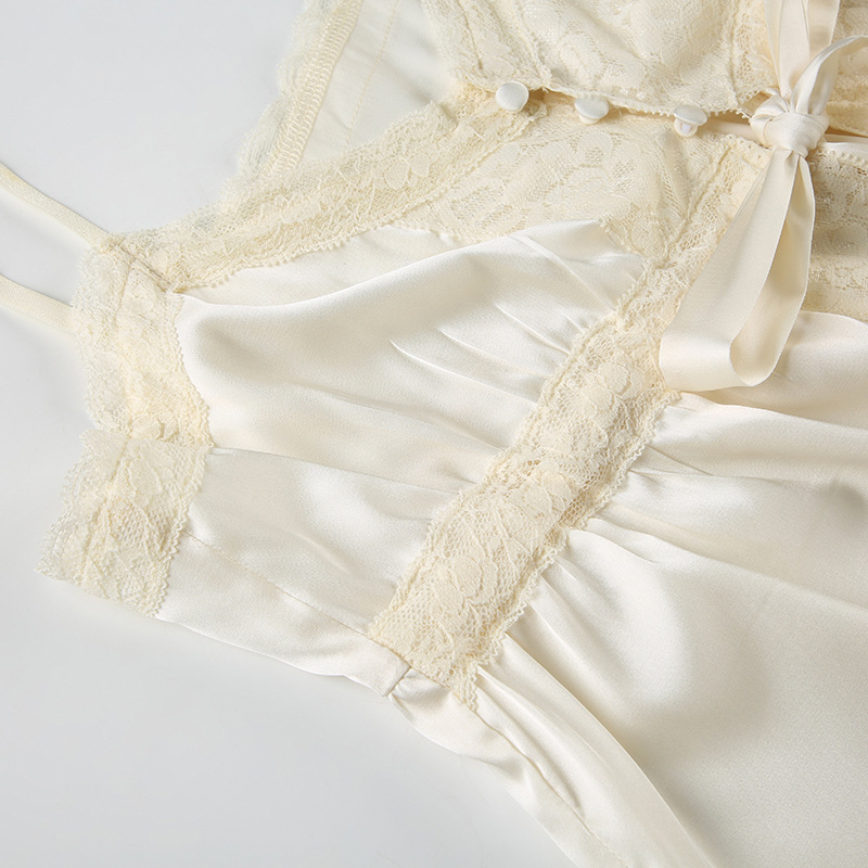 Ribbon Trim Contrast Clasp Slit Sling
