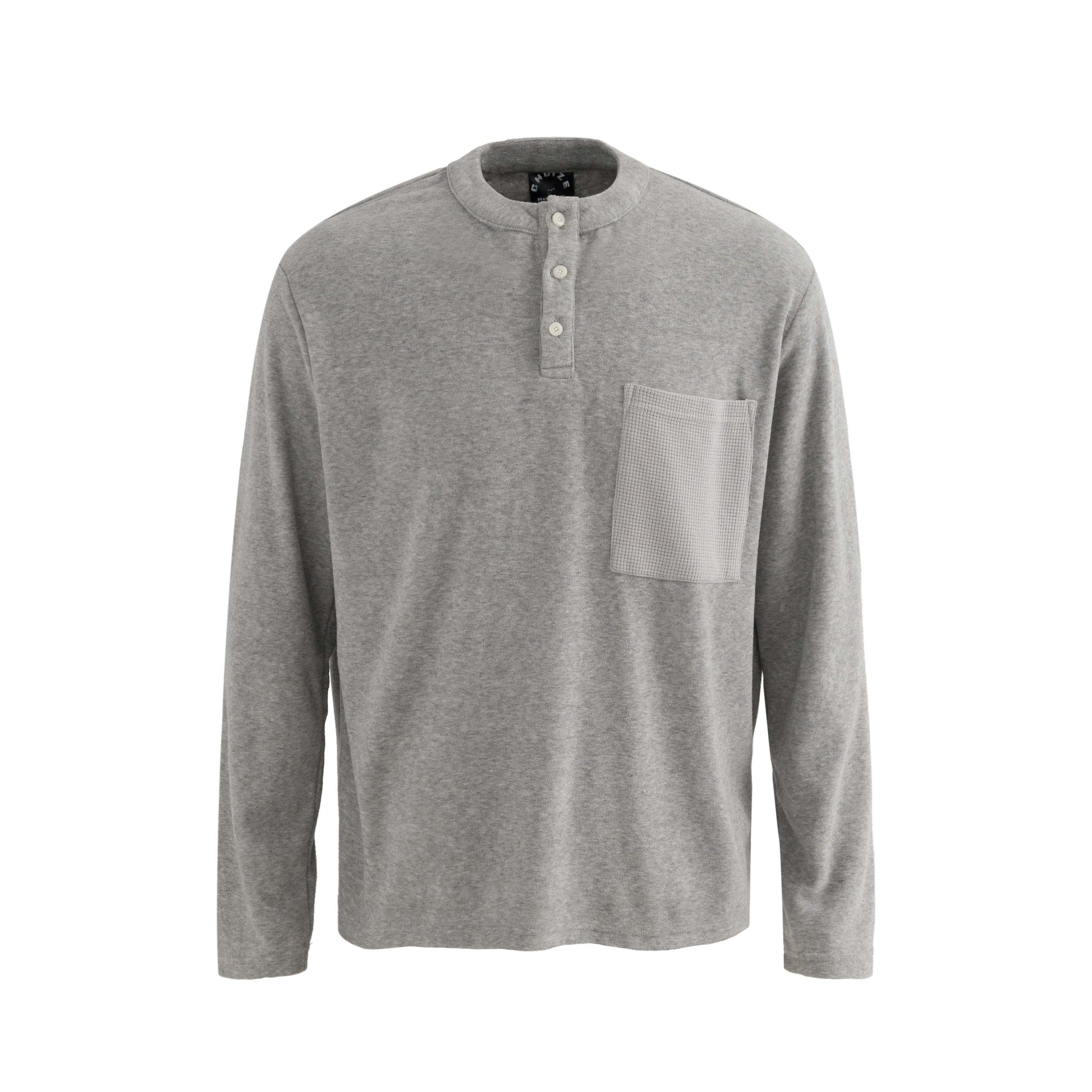 Urban Cotton Blend Oversized Mock Neck Snap Hoodie