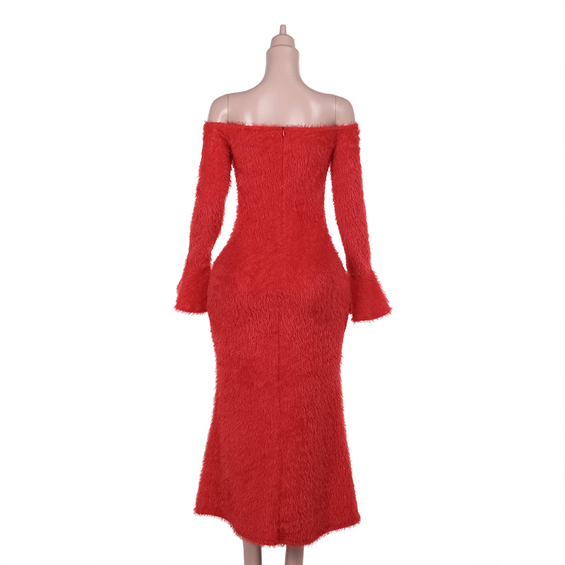 High Waist Asymmetric Bodycon Dress