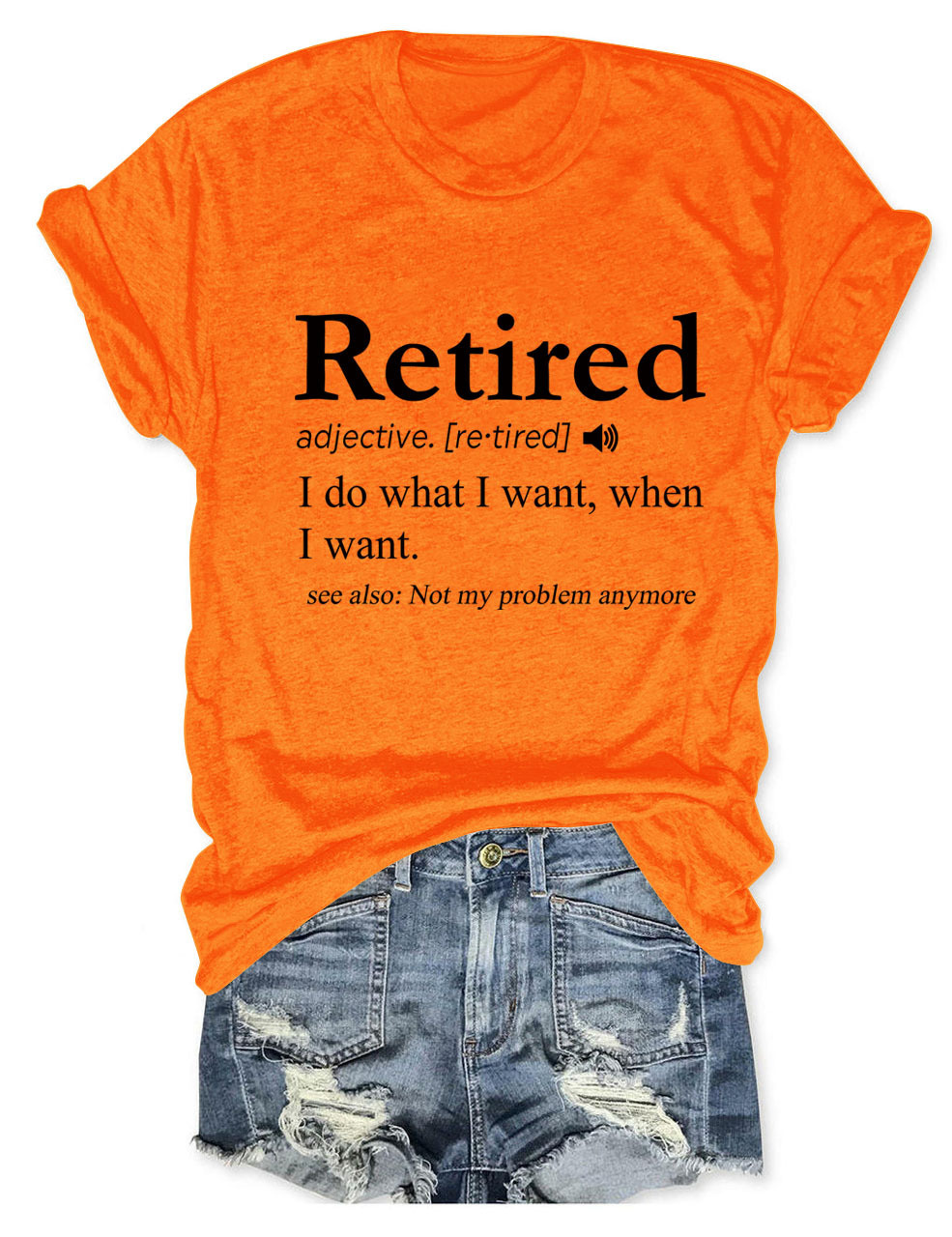 Ladies' Oversized Geometric V Collar T-Shirt
