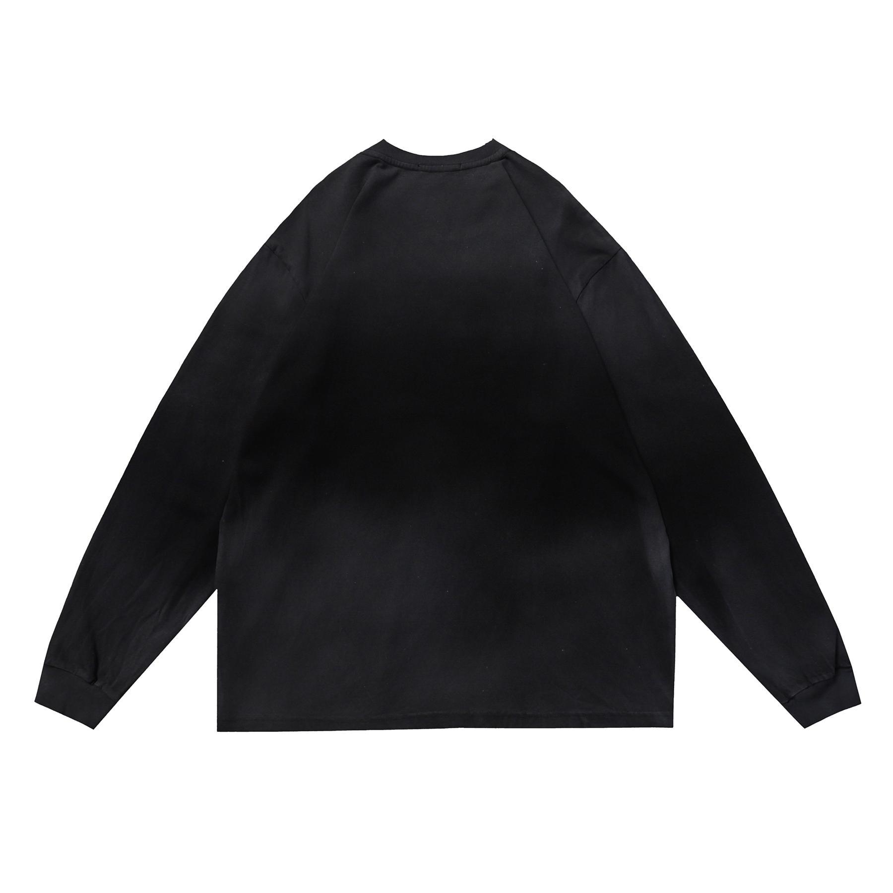 Retro Art Ombre Cotton Long Sleeve Bathrobe
