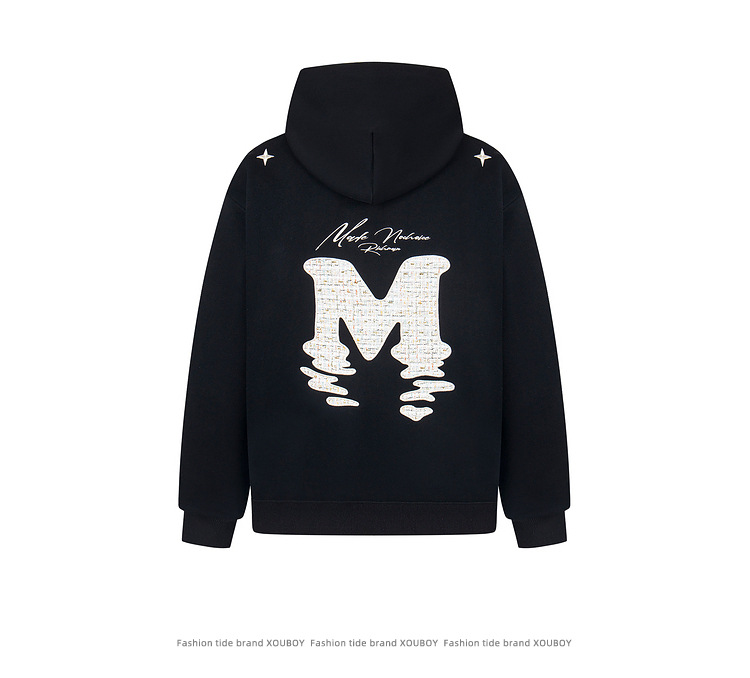 Streetwear Unisex Oversized Letter Print Cotton Hoodie