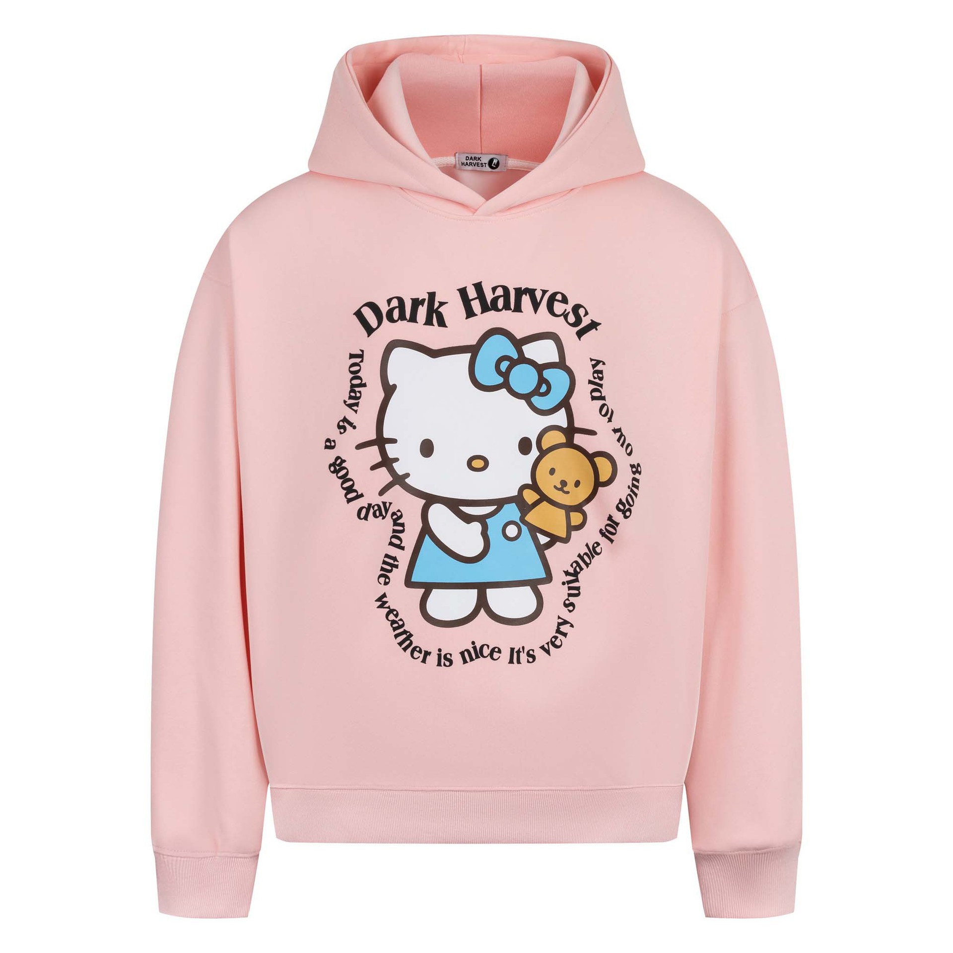 Cotton High Street Feline Graphic Hoodie