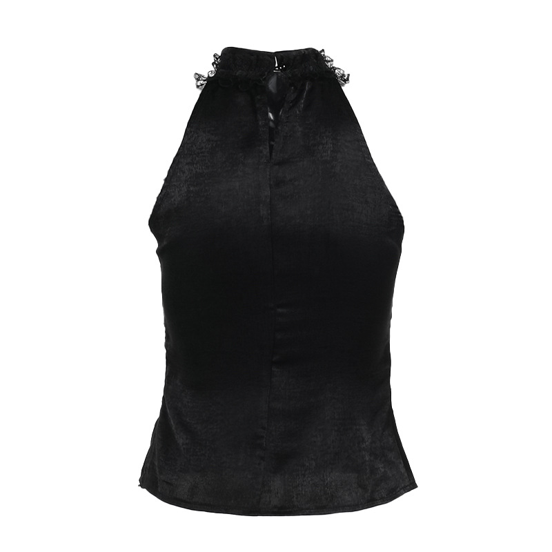 Urban Floral Crew Neck Sleeveless Top