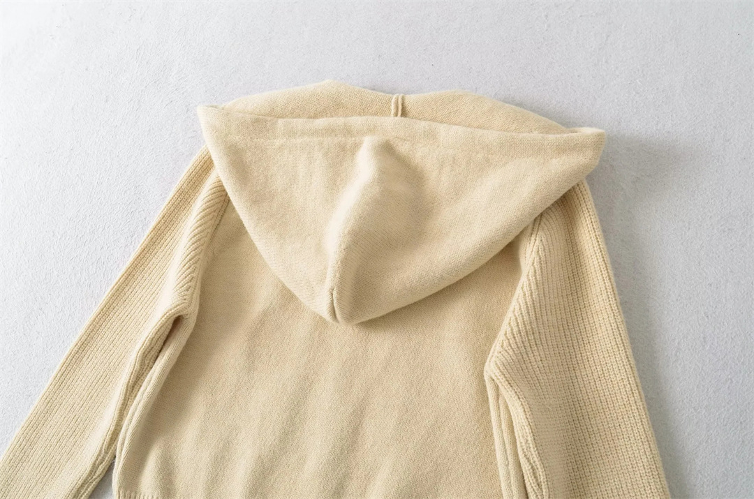 Ladies Cropped Drawcord Zip-Up Hoodie
