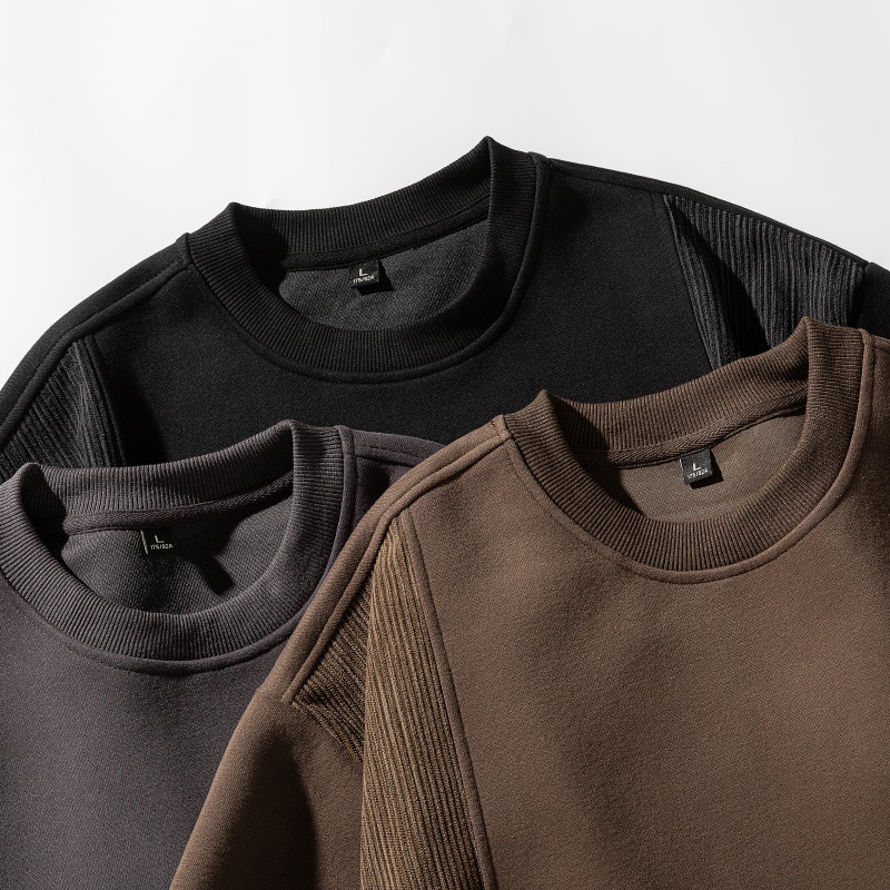 Man's Relaxed Cotton Letter Hoodie