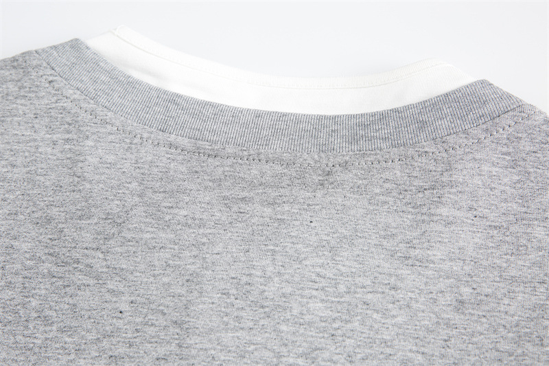 Layered Button Placket Cotton Blend Shirt