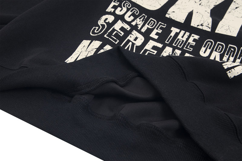 Urban Typography Long Sleeve Hoodie