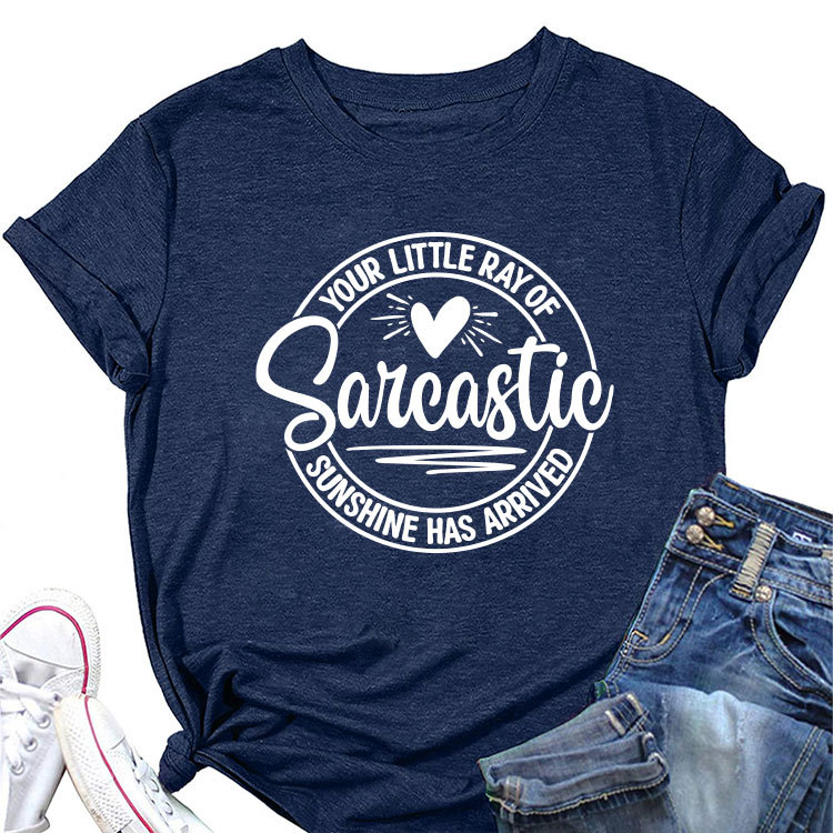 Ladies Geometric V Neck T-shirt