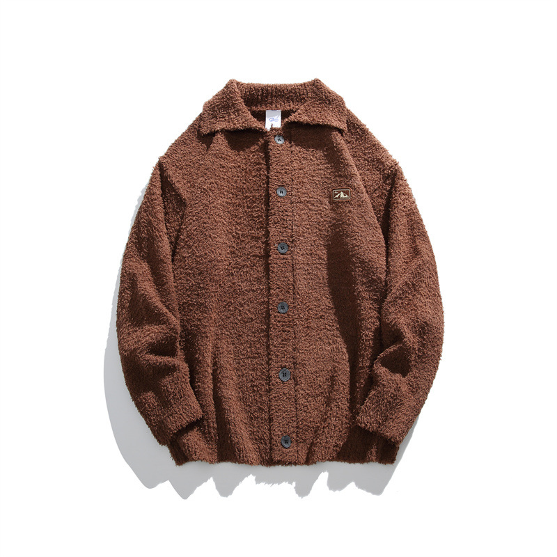 Simple Twist Polyester Long Sleeve Cardi