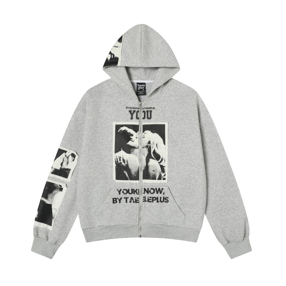 Oversized Grunge Collage Cardigan