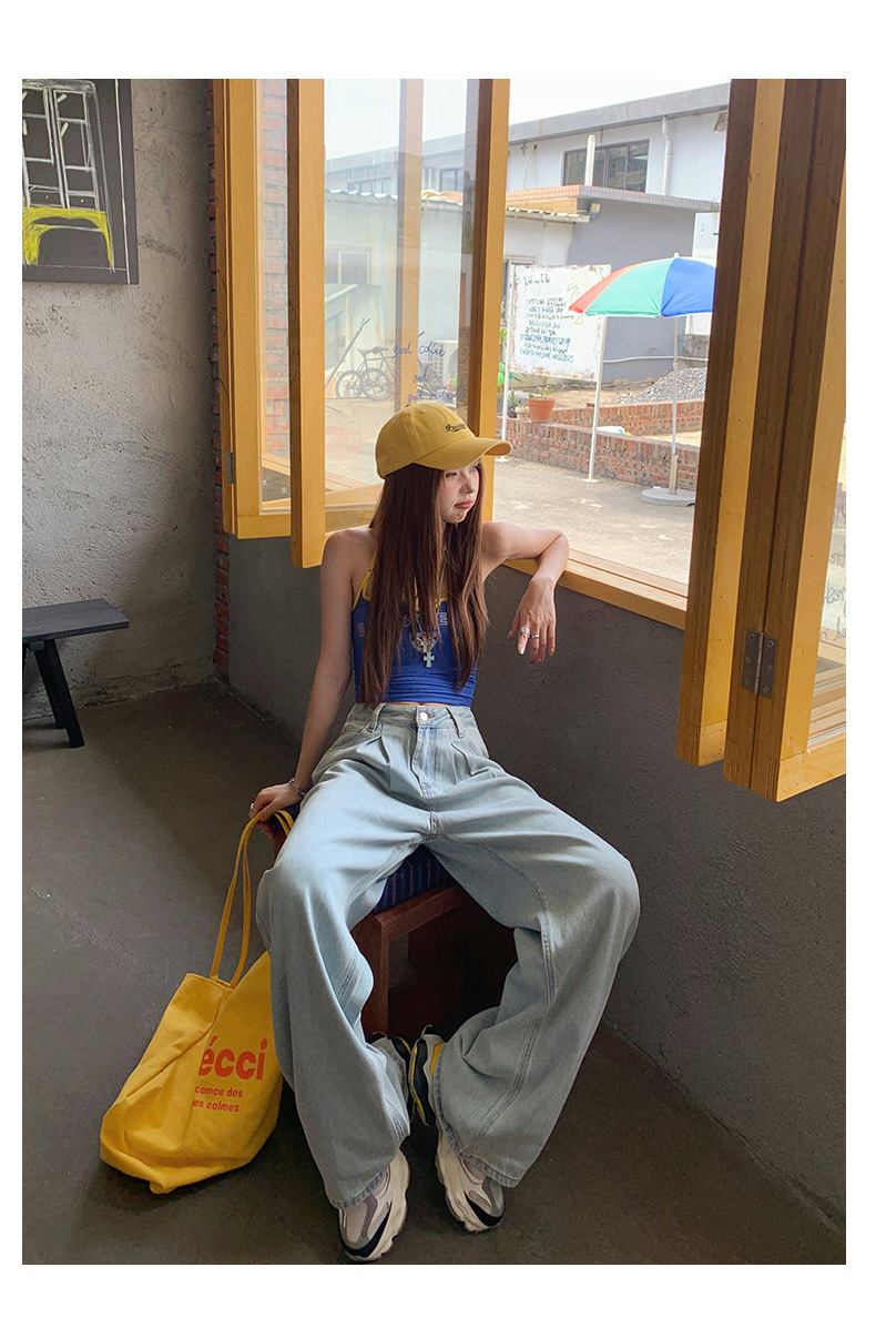 Loose Straight Leg Tencel Lyocell Breathable Wide-Leg Pants for Women