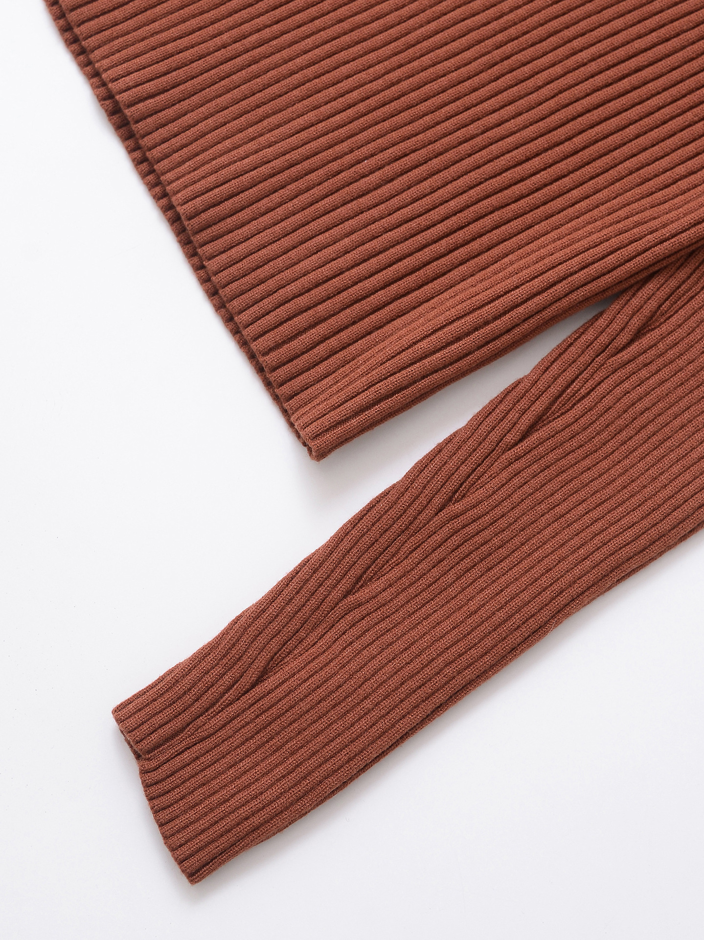 Solid Button-Front Slim Fit Sweater