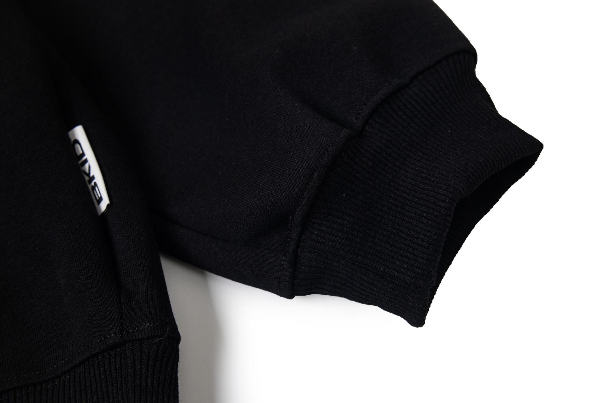 Asymmetric Cut Cotton Puppy Motif Hoodie