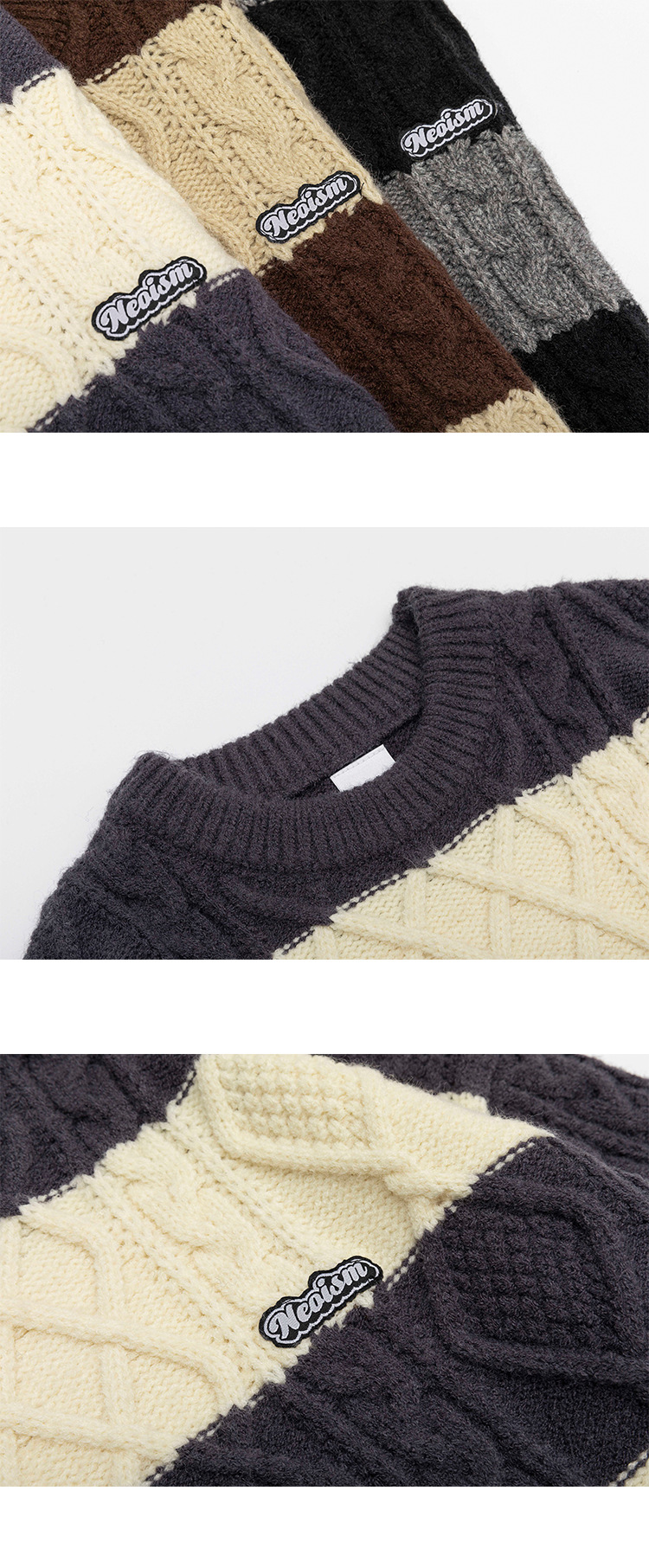 Oversized Chunky Polyester Sweater