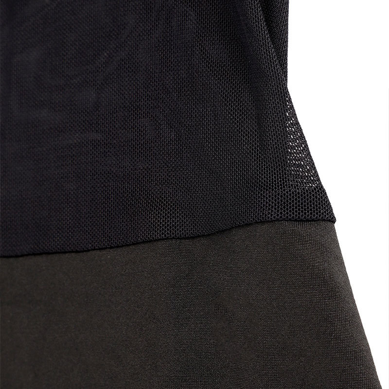 Curve-Hugging Open Back Tie Neck Side Split Dress