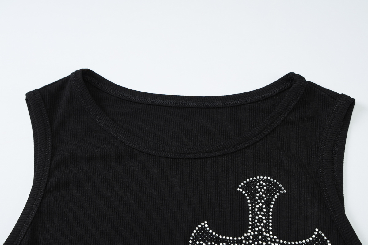 Ladies Crystal Beaded Slim Strappy Dress