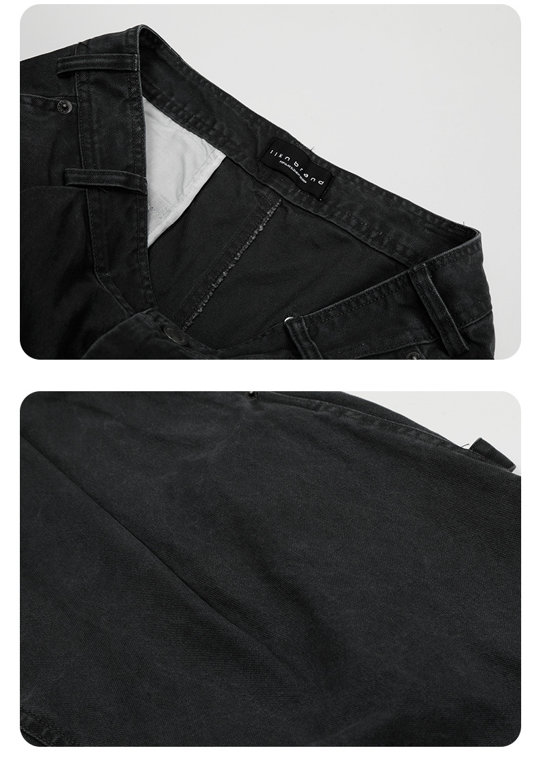 Loose Fit Carpenter Pants for Men and Women Wide Leg Trousers with Casual Simple Design