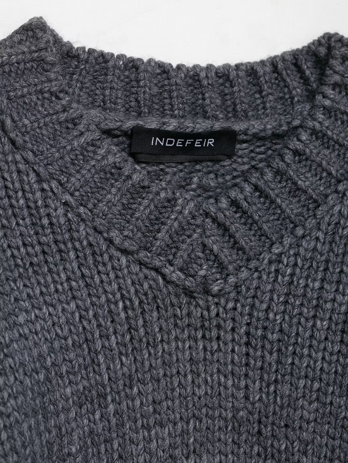 Ladies Round Neck 3/4 Length Plain Sweater