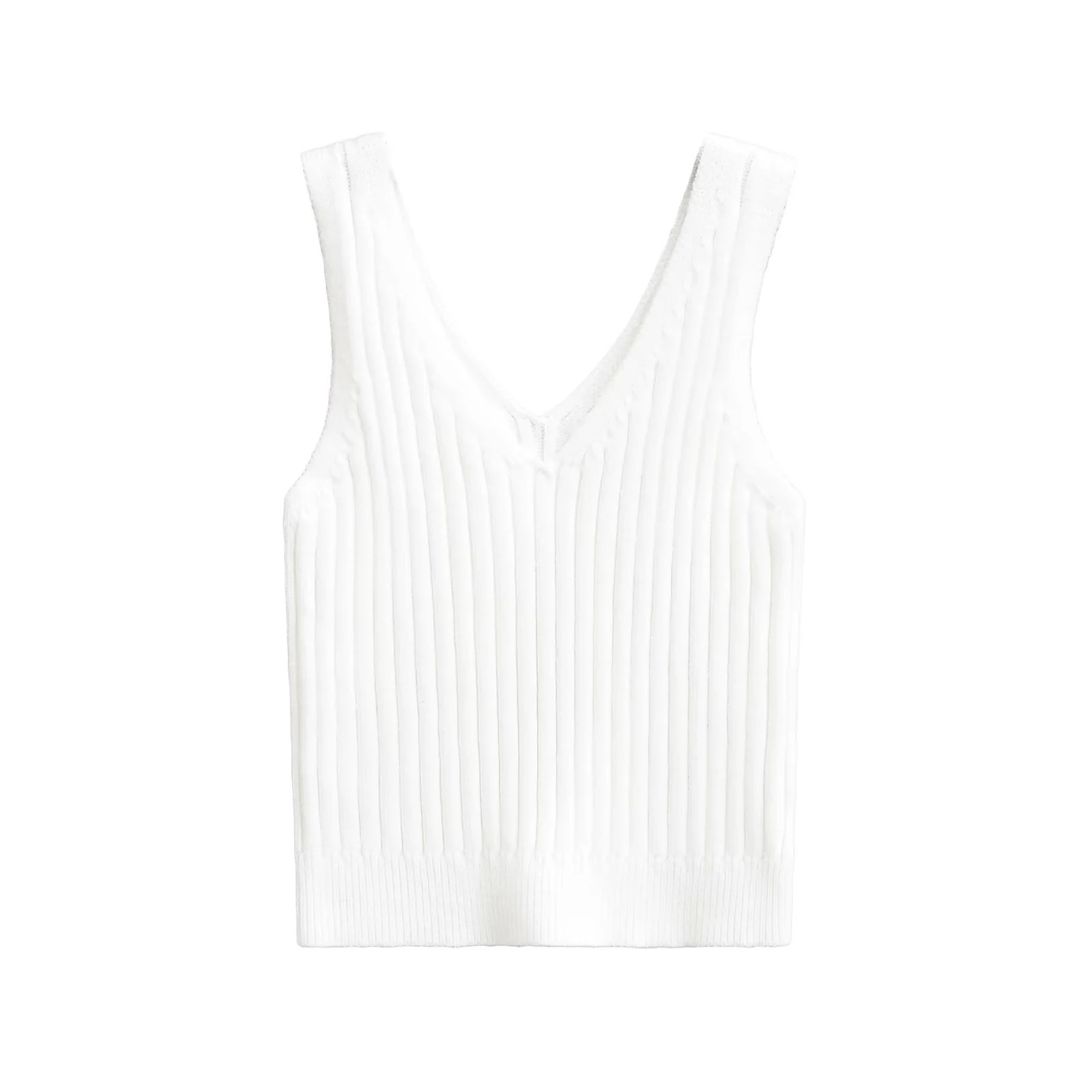 Slim Fit Short Sleeve Crew Knit Vest