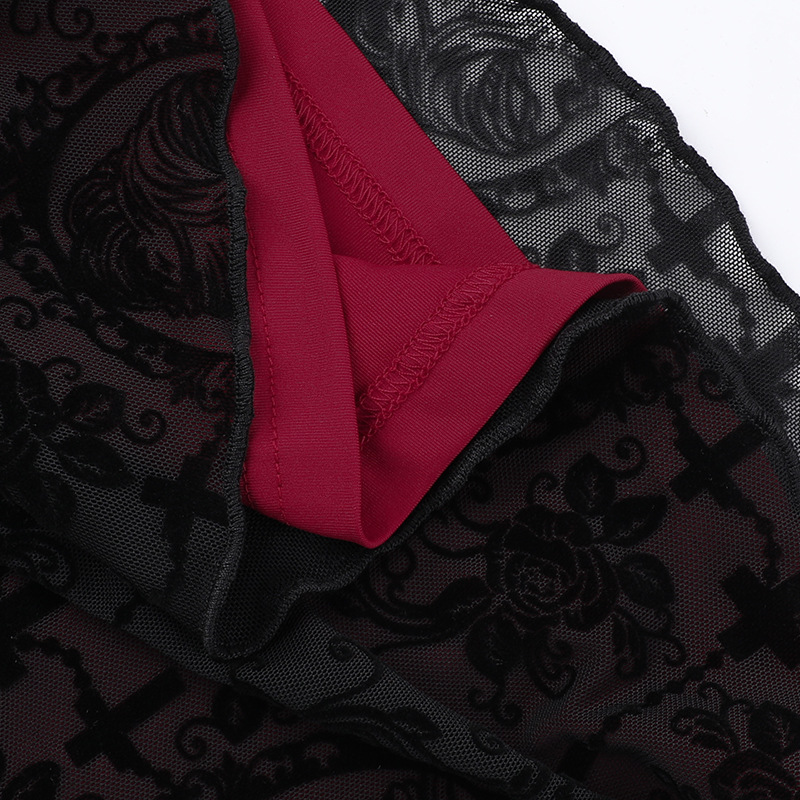 Private Celebrity Fitted Layered Above-Knee Polyester Print Skirt