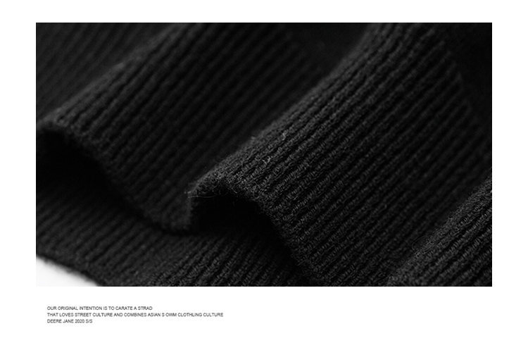 Simple Half-Zip Knit Sweater Men's Stand-Up Collar Inner Layer Crewneck Sweater