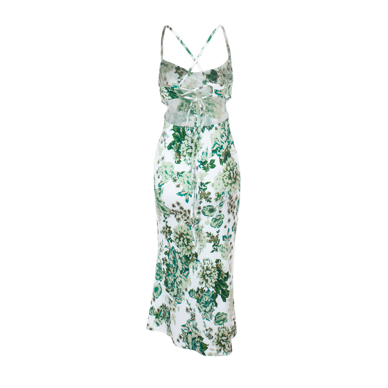 Sleeveless High Waist Irregular Hem Dress