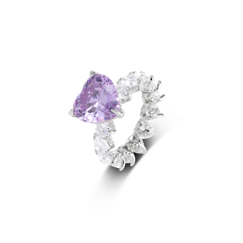 Sparkling Sweetheart Crystal Copper Ring