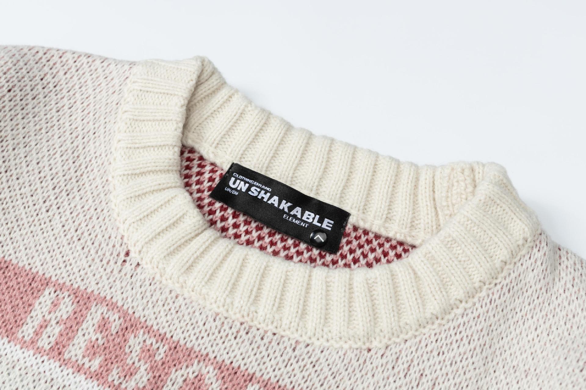 Retro Starry Knit Oversized Long Sleeve Sweater