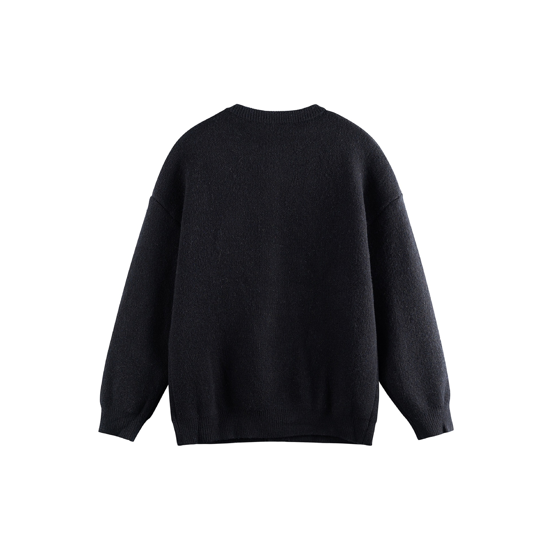 Relaxed Fit Jacquard Long Sleeve Cardigan