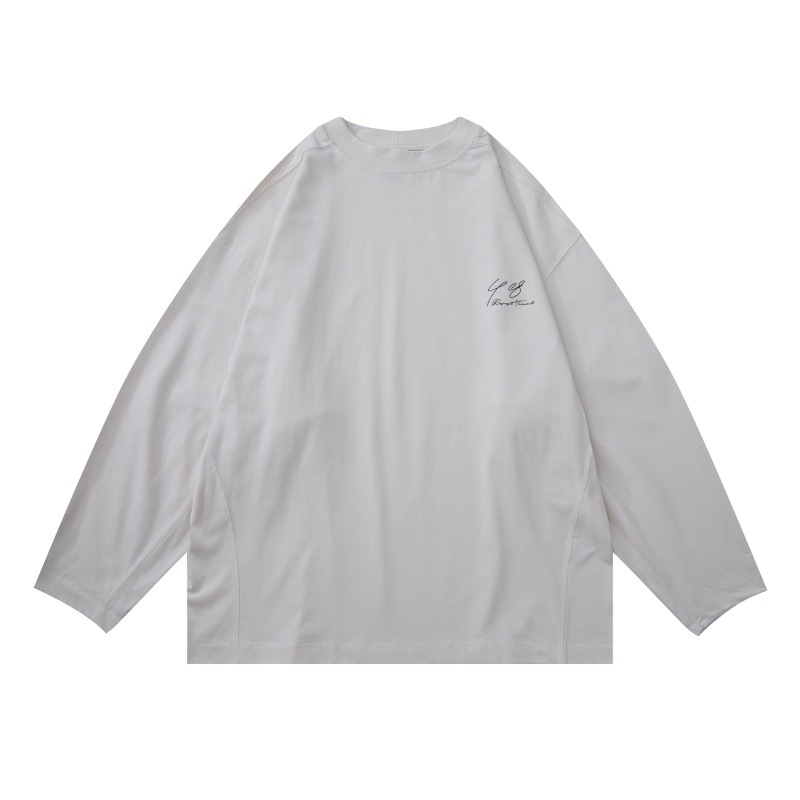 Oversized Monogram Full-Sleeved Cotton T-Shirt