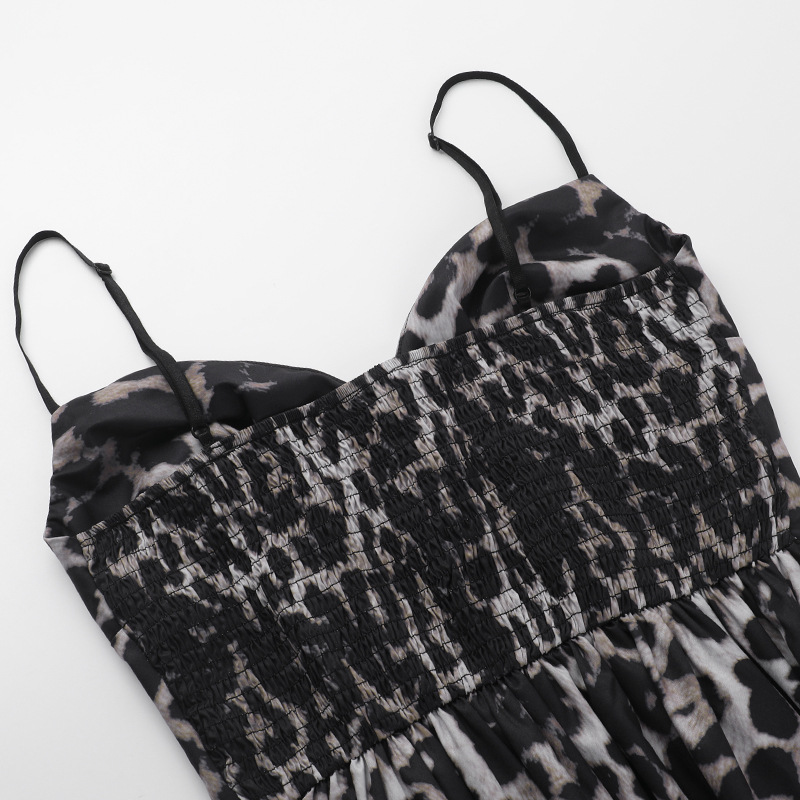 Bold Cheetah Pattern Sleeveless Maxi Dress