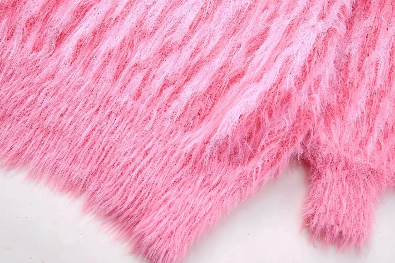 Ladies Heavyweight Cropped Blush Patterned Sweater