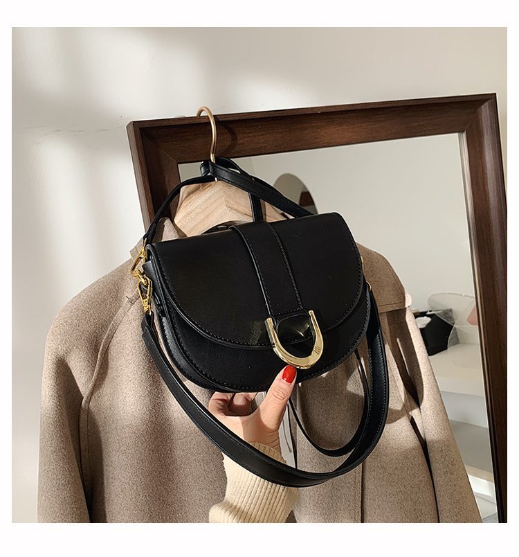 Mirco Creative Small Shoulder handbag Microfiber Synthetic Leather Saddle Bags Versatile Luxury Designer Crossbody Bag for Women