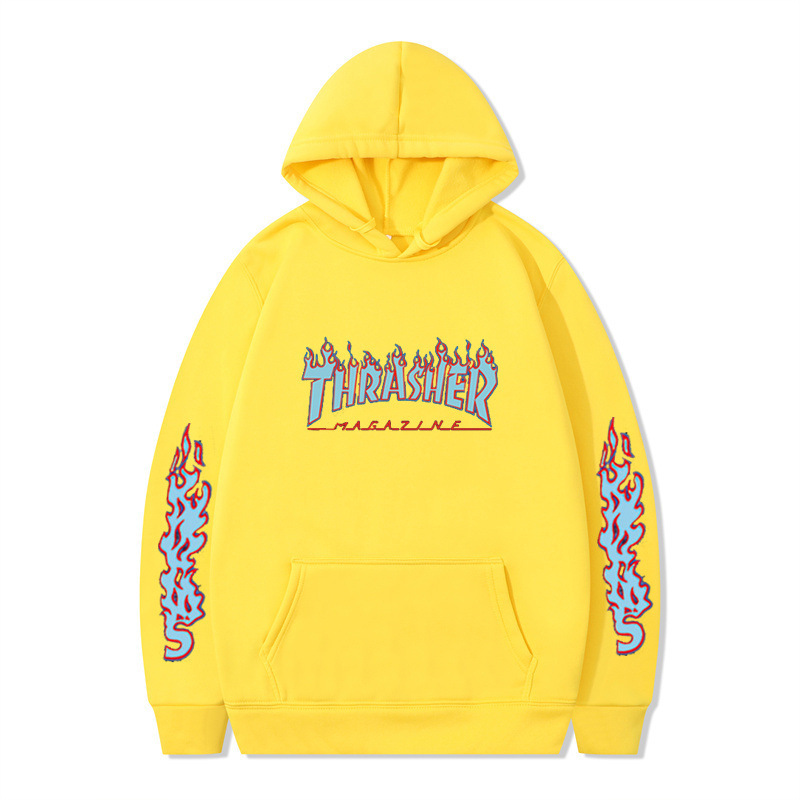 Hip Hop Streetwear Plain Loose Hoodie