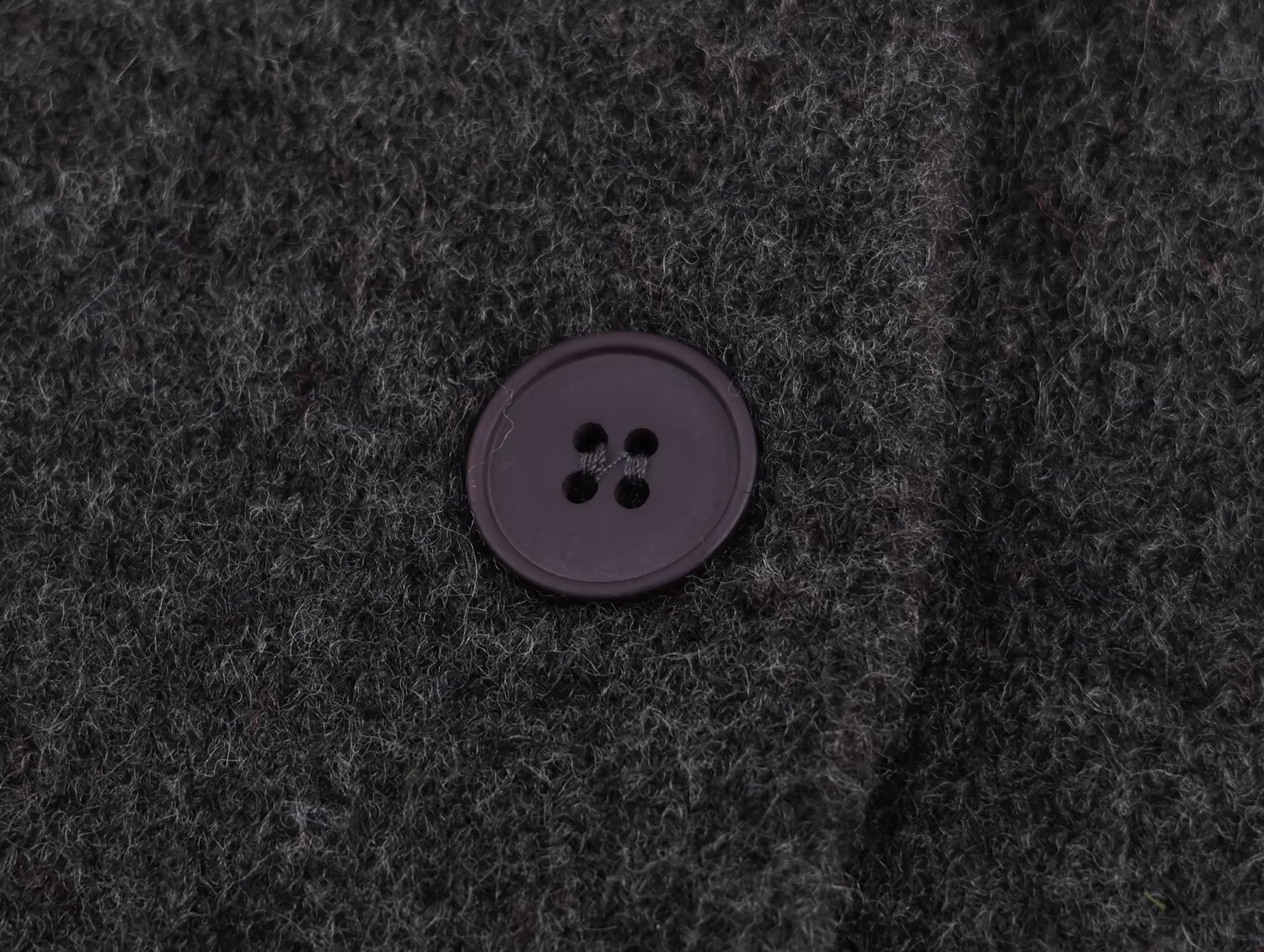 Two-Tone Button-Front Polyester Sweater