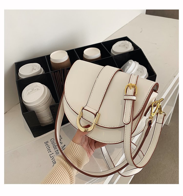 Mirco Creative Small Shoulder handbag Microfiber Synthetic Leather Saddle Bags Versatile Luxury Designer Crossbody Bag for Women