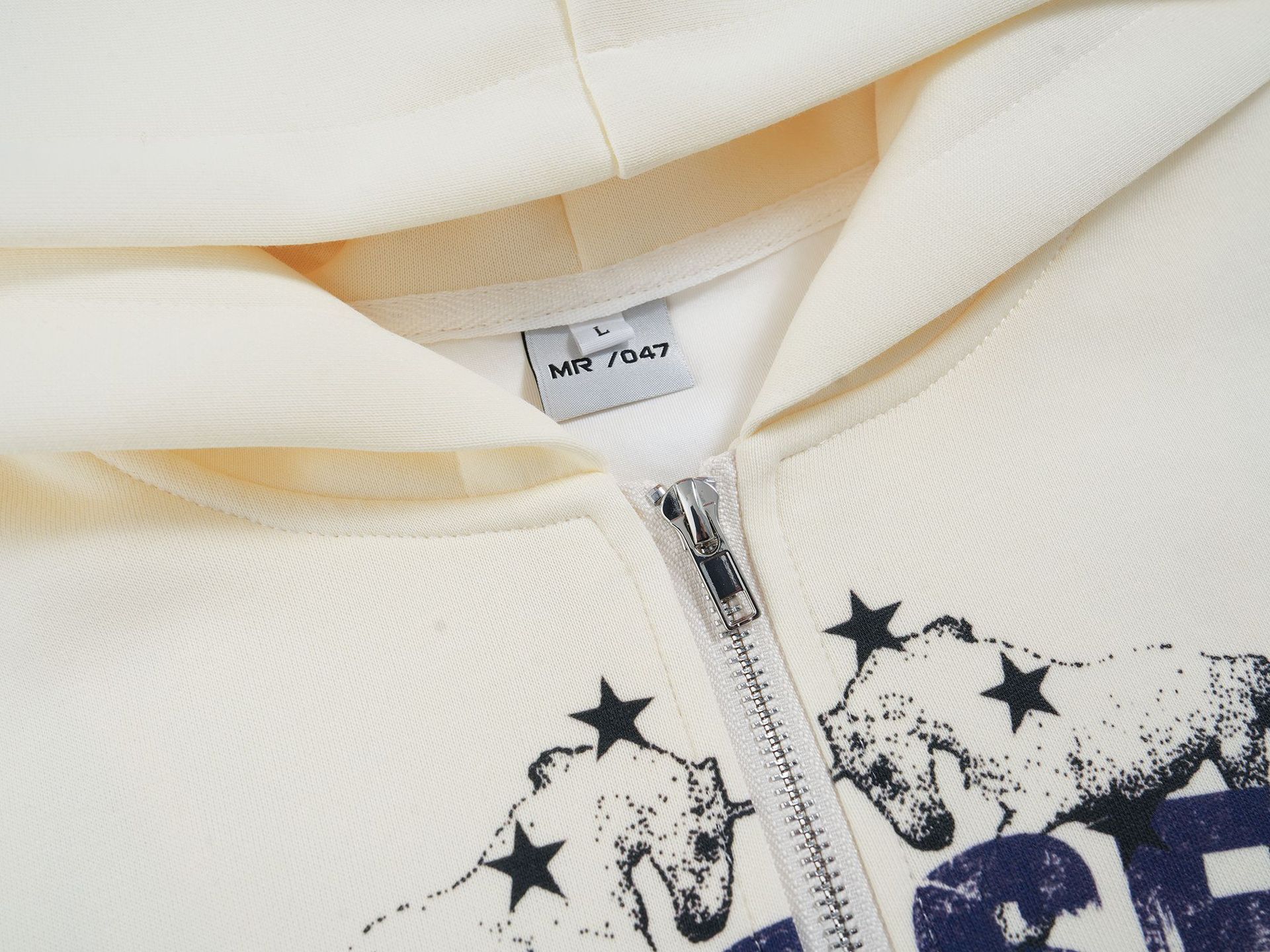 Oversized American Printed Long Sleeve Hoody Cardi