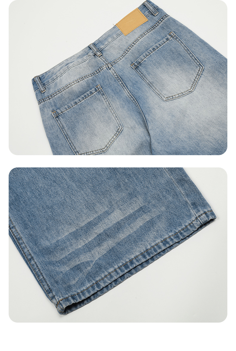 Denim Pants for Men and Women Drape Loose Casual Long Pants