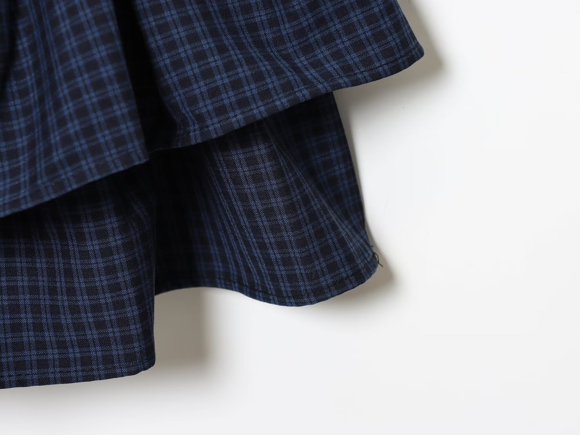 Sleeveless Half High Neckline Gingham Polyester Dress