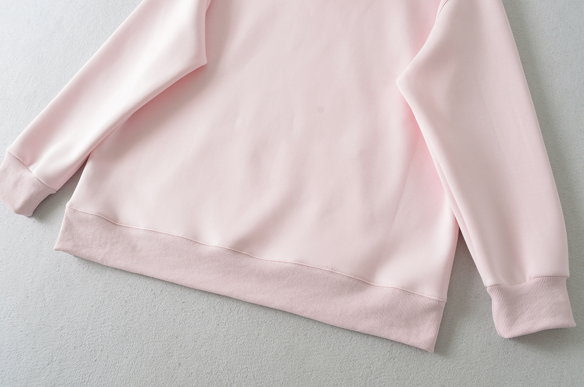 Ladies Active Plain Oversized Hood Sweatshirt