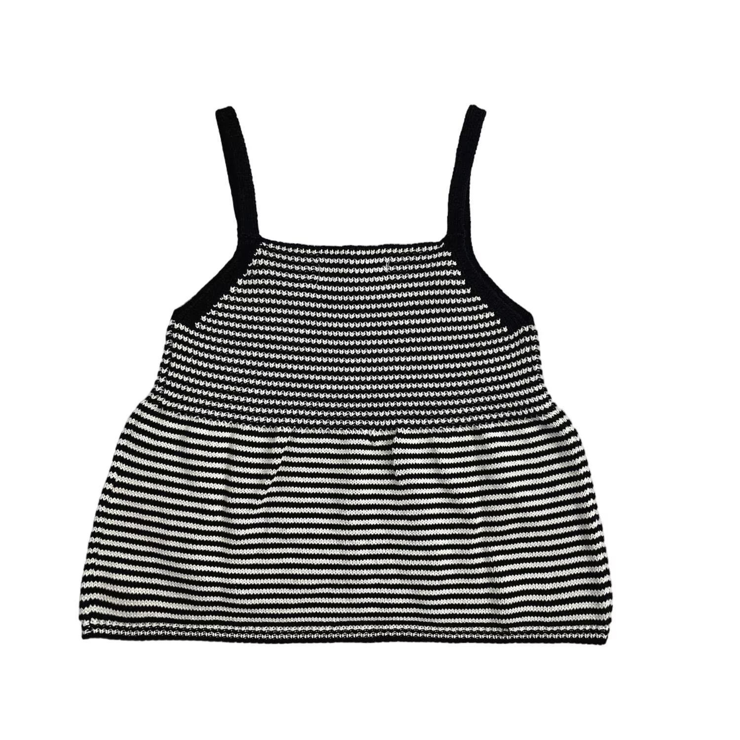 Peplum Stripe Slim Tank