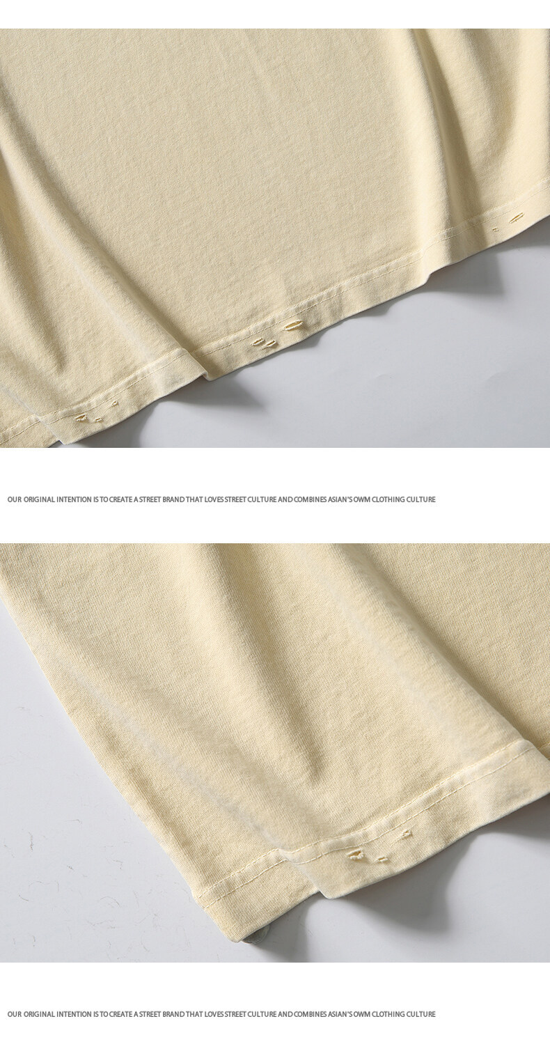 Japanese Aged Oversized Cotton Half Sleeve Letter Shirt