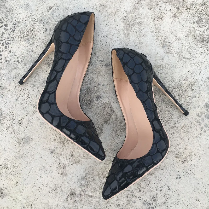 Sexy Womens Black High Heel Shoes Pointed Toe Apricot Party Stiletto Heels plus