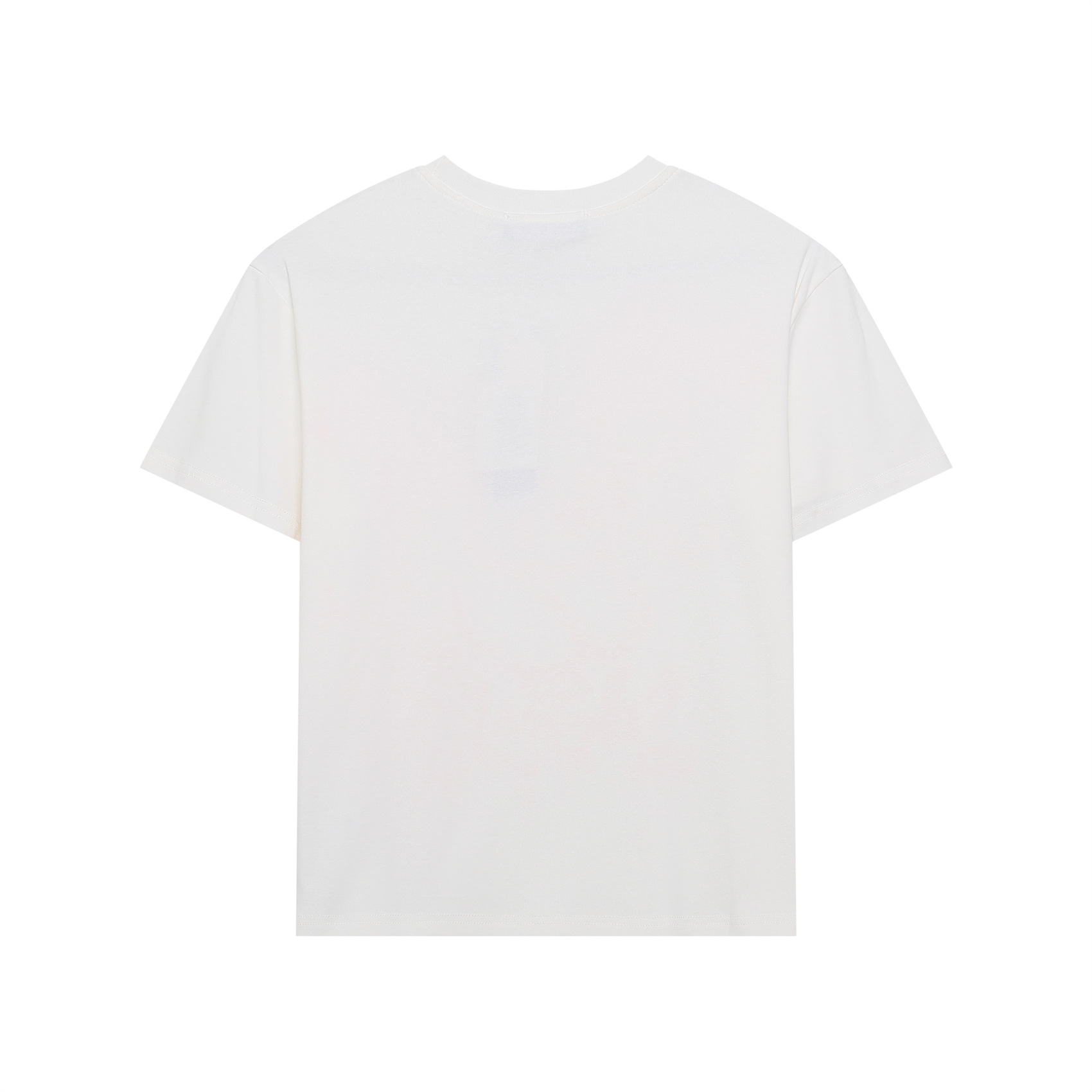 Printed white short sleeved t-shirt for women