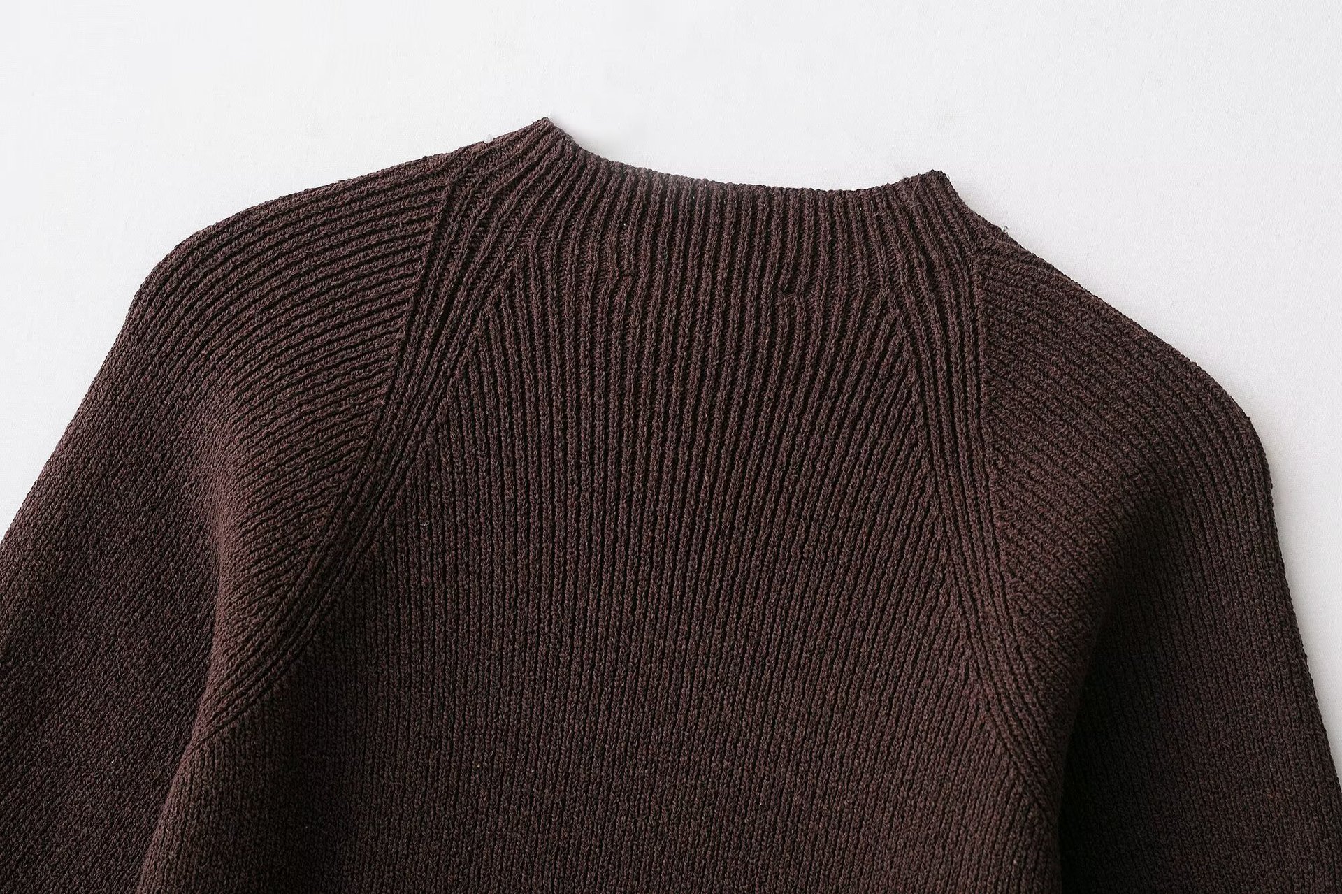 Ladies' Plain Elbow-Length Polyester Sweater