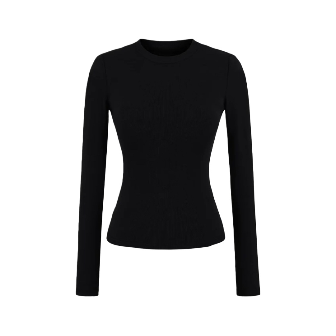 Japanese Crew Quilted Plain Slim-Fit Base-Layer Tee