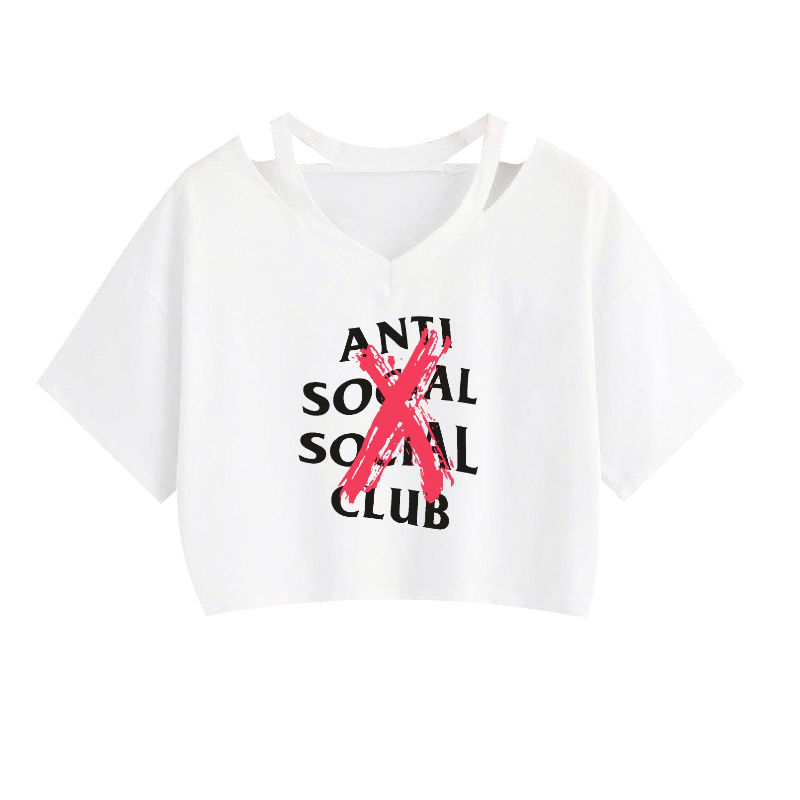 Strapless Cotton Anime Cartoon Cropped Tank Top