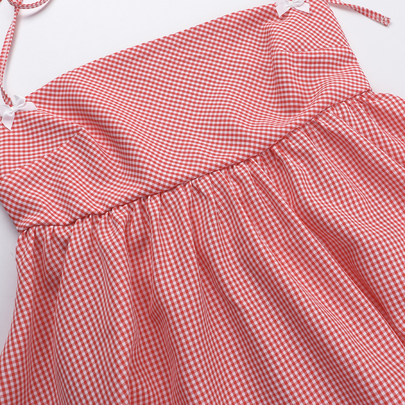 Flirty Checked Halter
