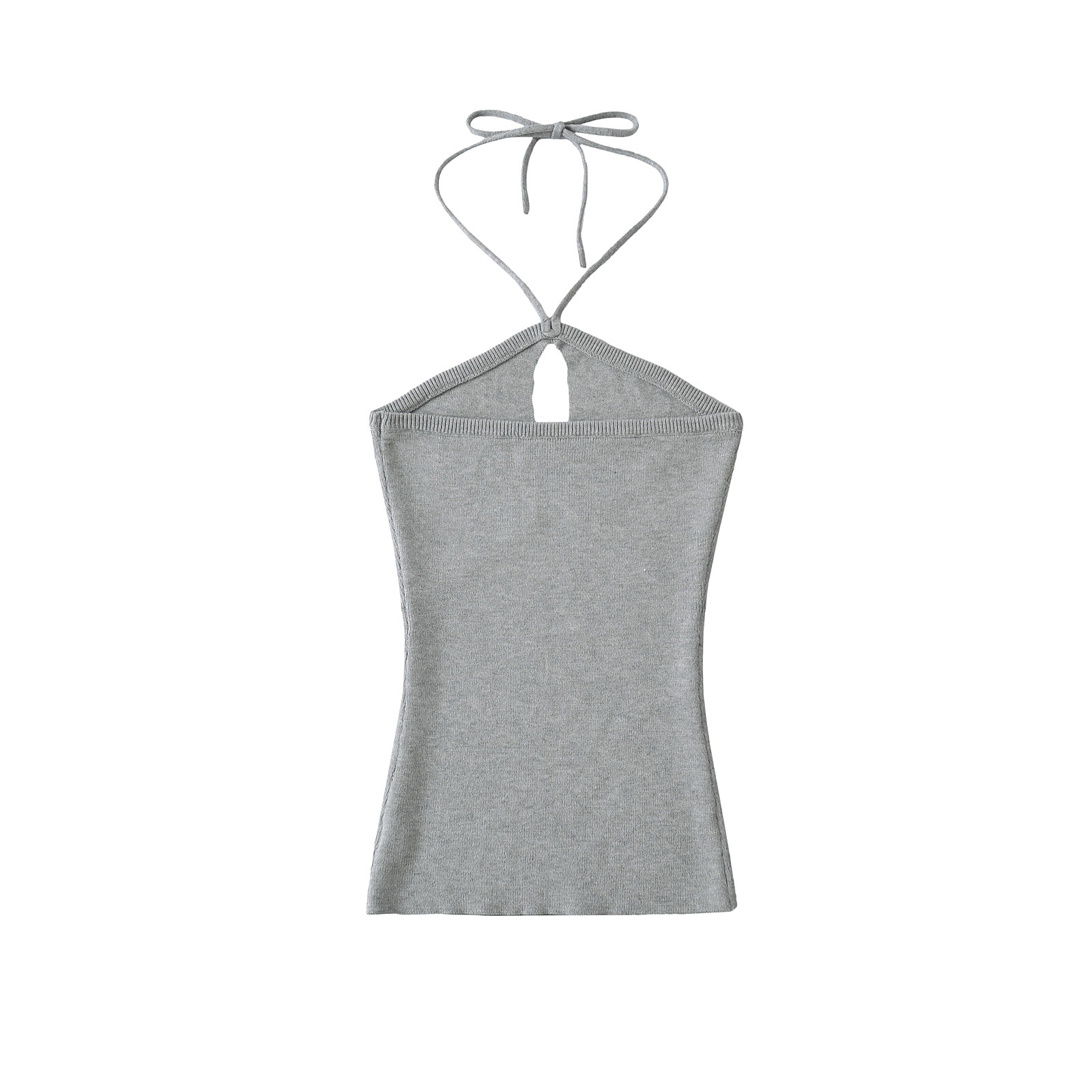 Hanging neck strap with exposed navel, slim and sexy small suspender